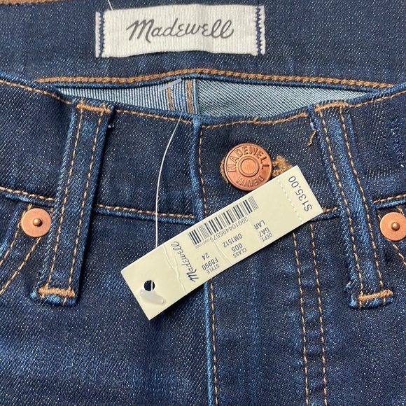 Madewell Jeans Denim 9" Mid-Rise Skinny Jeans Blayton Wash New With Tags NWT - Picture 8 of 11